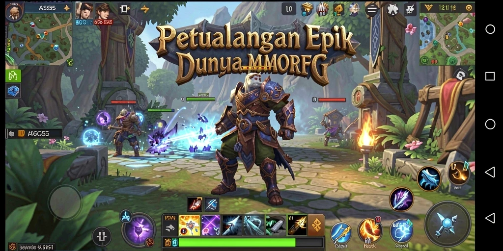 Tangkapan layar gameplay ASG55 menampilkan petualangan mendalam dalam dunia MMORPG.