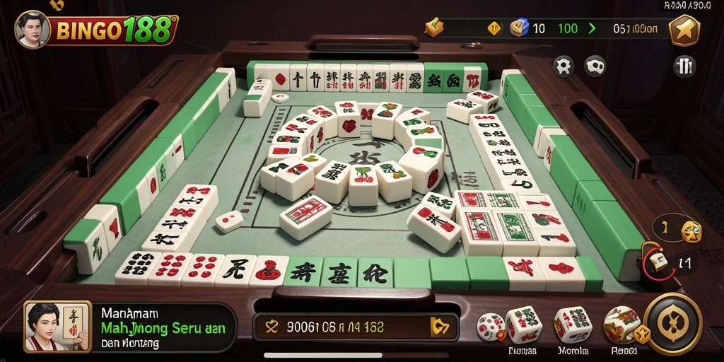 Tampilan gameplay BINGO188 yang menarik dan interaktif dalam Mahjong.