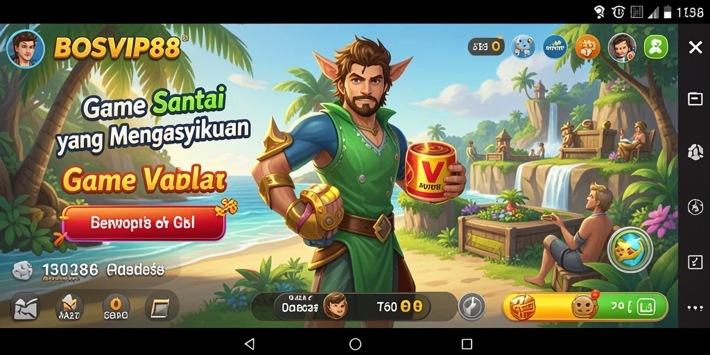 Tampilan menarik dari gameplay BOSVIP88 yang penuh warna.