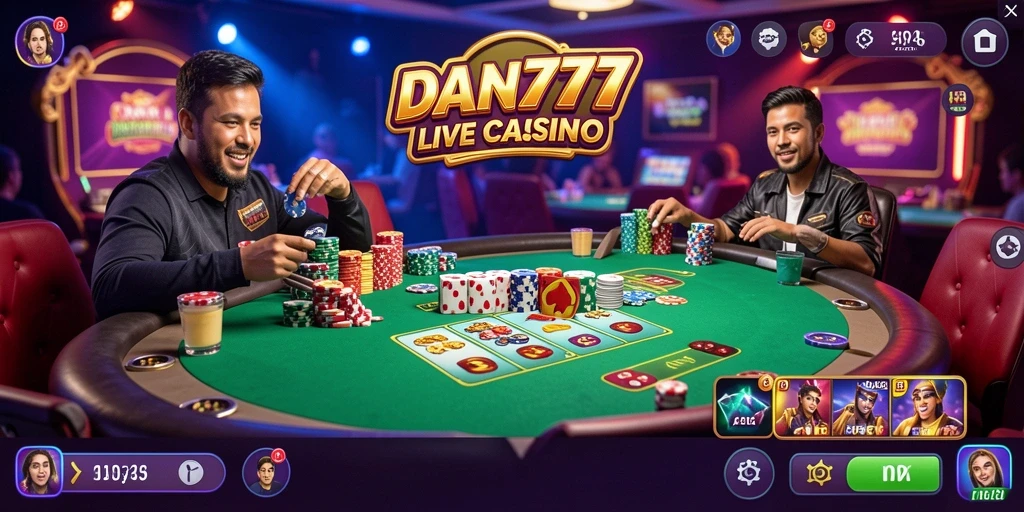 Tangkapan layar permainan Live Casino yang seru dan interaktif di DAN777.