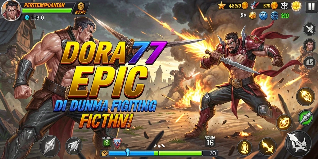 Screenplay aksi intens dalam game Fighting DORA77.