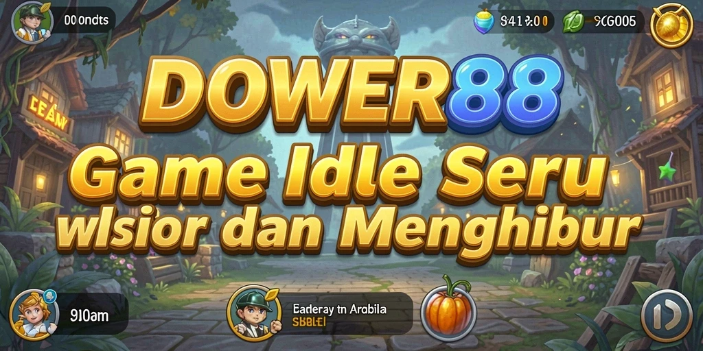 Gameplay DOWER88 yang penuh strategi dalam mode Idle.