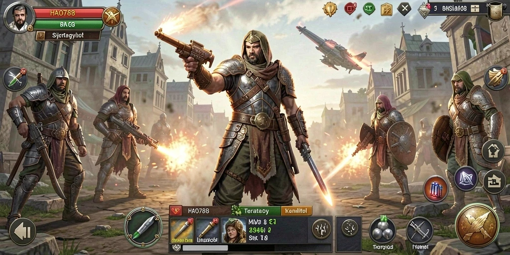 Tangkapan layar menunjukkan aksi seru dalam gameplay HAO788.