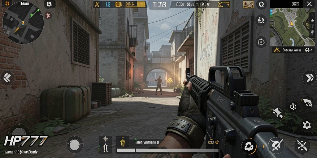 Screenshot gameplay HP777 yang intens dan mendebarkan.