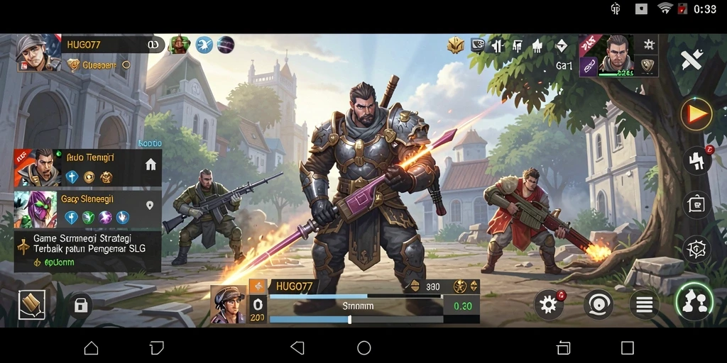 Tampilan menarik dari gameplay HUGO77 dalam genre SLG.