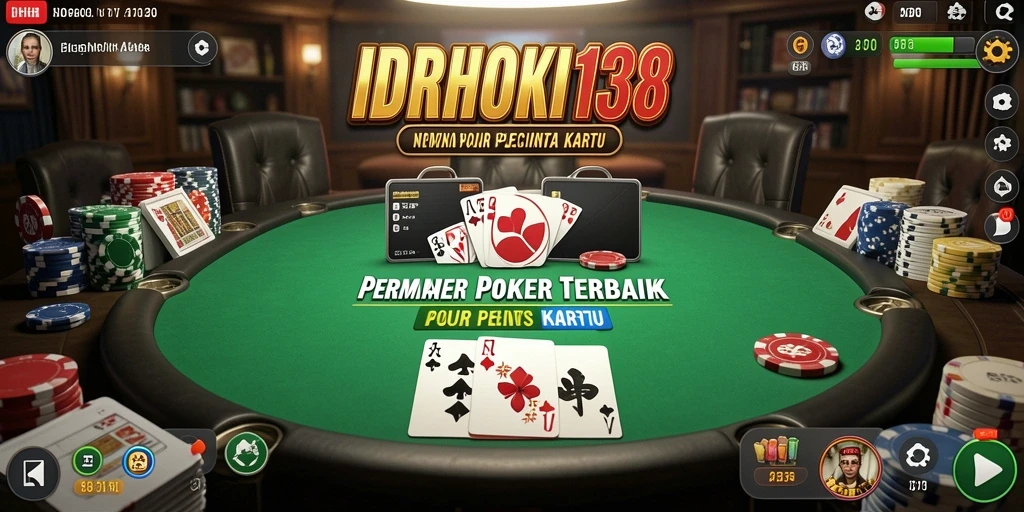 Tangkapan layar utama IDRHOKI138 menampilkan keseruan permainan Poker.