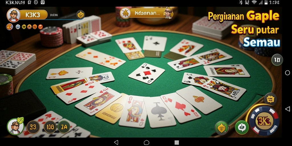 Tampilan gameplay K3K3 yang menarik dan interaktif.
