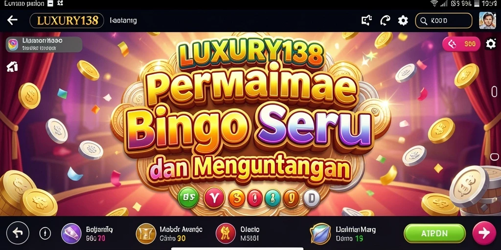 Screenshot gameplay LUXURY138 yang penuh aksi Bingo.