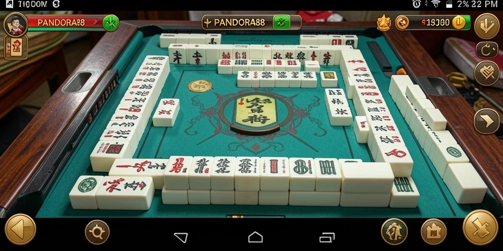 Tampilan yang menarik dari permainan Mahjong PANDORA88.