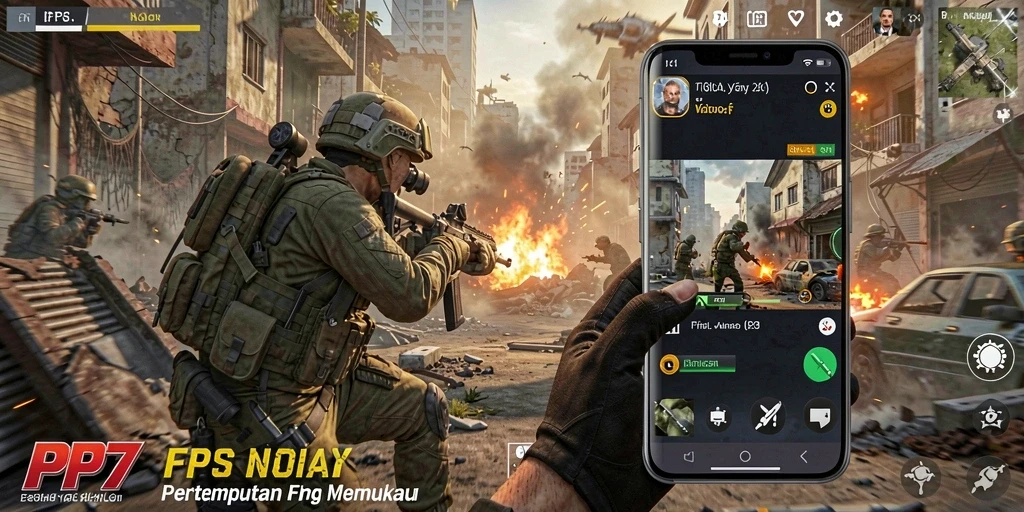 Tampilan gameplay PP7 yang intens dan menegangkan.