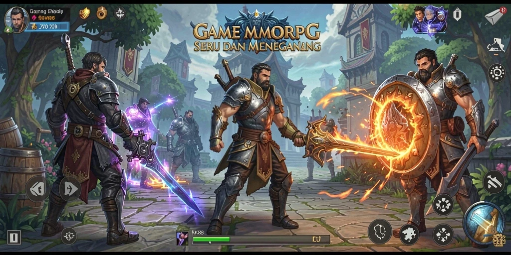 Tampilan gameplay RK88 yang epik dan penuh aksi.