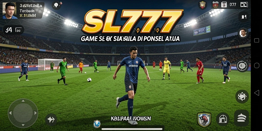 Tampilan gameplay menarik dari game sepak bola SL777.