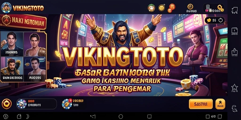 Tampilan menarik dari gameplay kasino VIKINGTOTO.