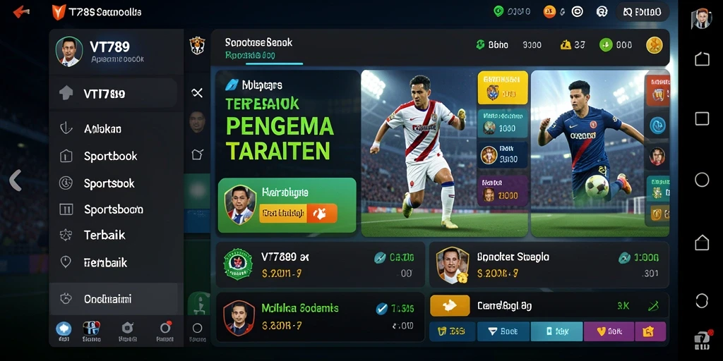 Screenshot VT789 menampilkan antarmuka sportsbook yang menarik dan mudah digunakan.